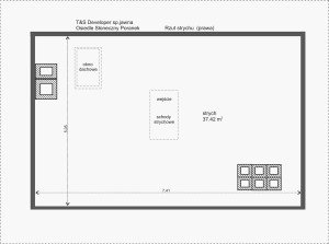 Rzut strychu T&S